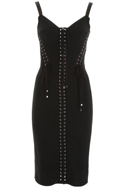 Shop Dolce & Gabbana Bustier Dress In Nero