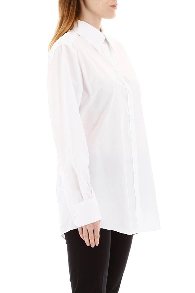 Shop Dolce & Gabbana Cotton Shirt In Bianco Ottico