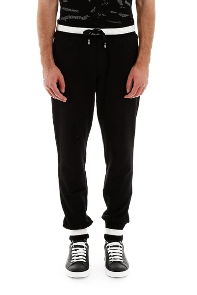 Shop Dolce & Gabbana Heritage Print Joggers In Nero