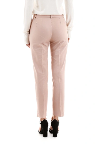 Shop Dolce & Gabbana Kate Cropped Trousers In Rosa Antico