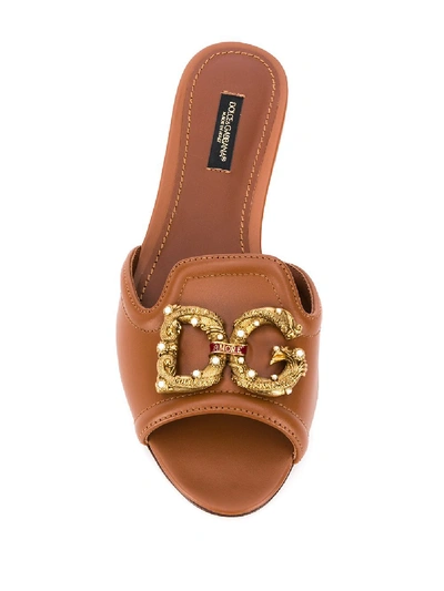 Shop Dolce & Gabbana Sandals In Beige