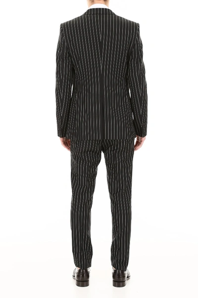Shop Dolce & Gabbana Sicilia Three-piece Suit In Rigato