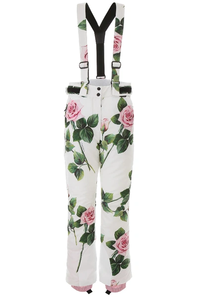 Shop Dolce & Gabbana Ski Jumpsuit In Rose Rosa Fdo Panna