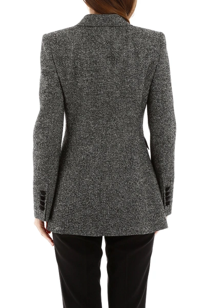 Shop Dolce & Gabbana Tweed Blazer In Fantasia