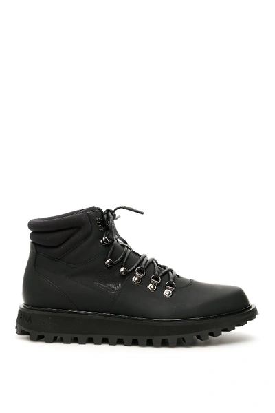 Dolce & Gabbana Vulcano Trekking Boots In Black | ModeSens
