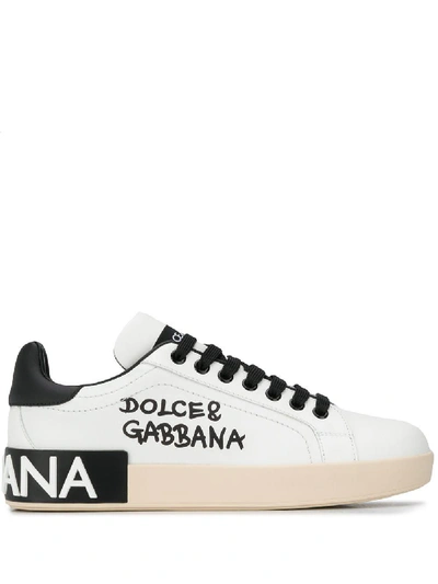 Shop Dolce & Gabbana Dolce&gabbana Cruise Sneakers In Bianco