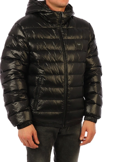 Shop Dolce & Gabbana Down Jacket Black