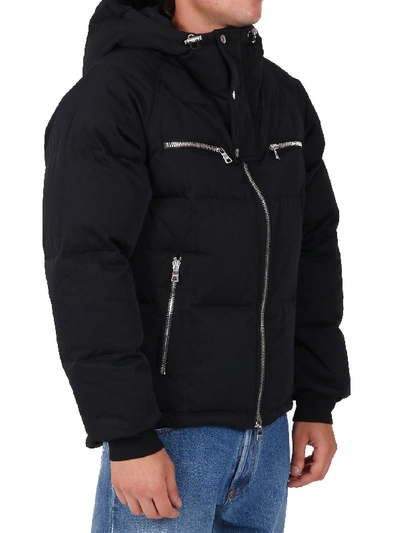 Shop Balmain Down Jacket Black