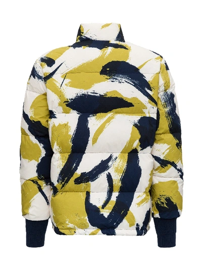 Shop Kenzo Down Jacket With Vintage Pattern In Multicolor