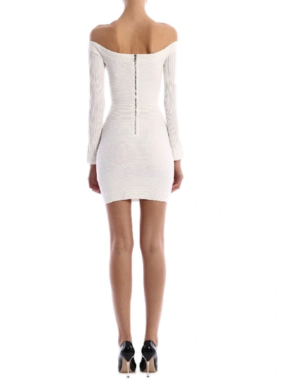 Shop Balmain Dresses White