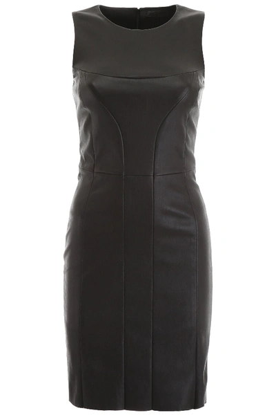 Shop Drome Nappa Dress In Black