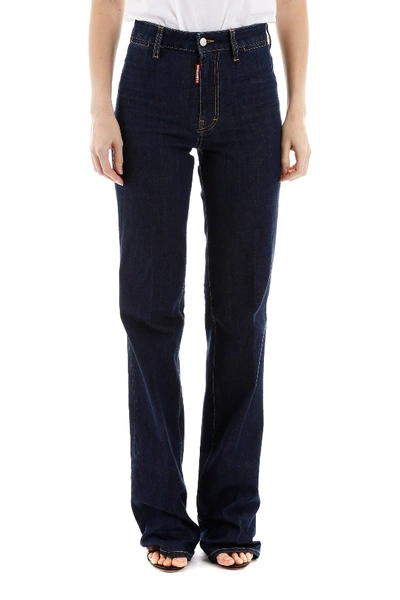 Shop Dsquared2 Dalma Angel Jeans In Blue