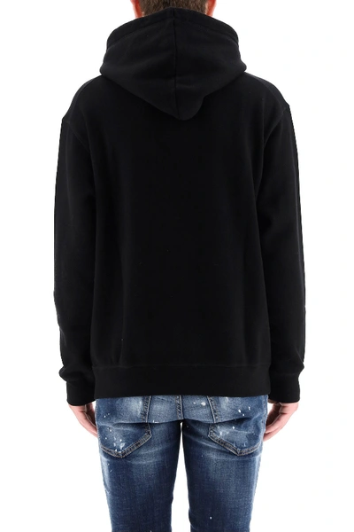 Shop Dsquared2 I Love D2 Hoodie In Black