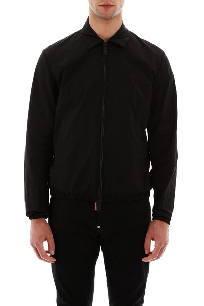 Shop Dsquared2 Jacket With Logo Print In Black
