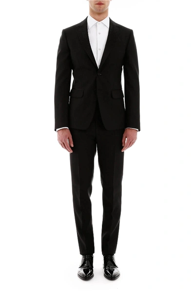 Shop Dsquared2 London Fit Suit With Crystals In Black