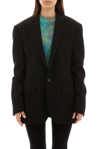 Shop Dsquared2 Oversized Blazer In Black