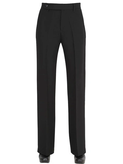 Rick Owens High Waisted Heavy Viscose Cady Pants In Black
