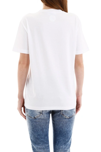 Shop Dsquared2 Smile Leaf T-shirt In White