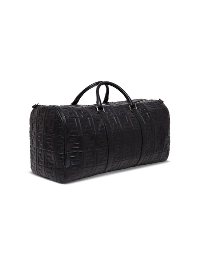 Shop Fendi Duggle Bag In Embossed Nappa In Black