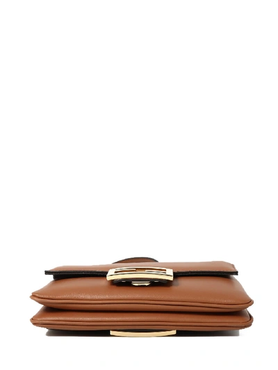 Shop Fendi Duo Baguette Bag In Brown