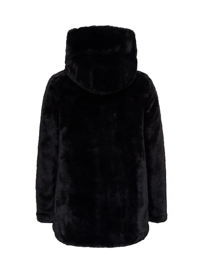 Shop Save The Duck Ecological Fur Coat In Black