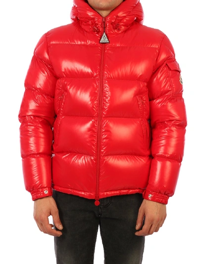 Shop Moncler Ecrins Down Jacket Red