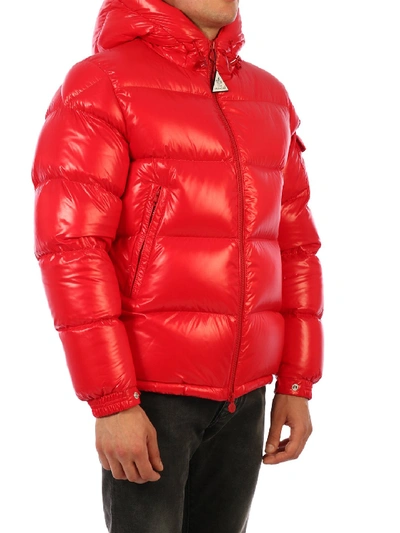 Shop Moncler Ecrins Down Jacket Red