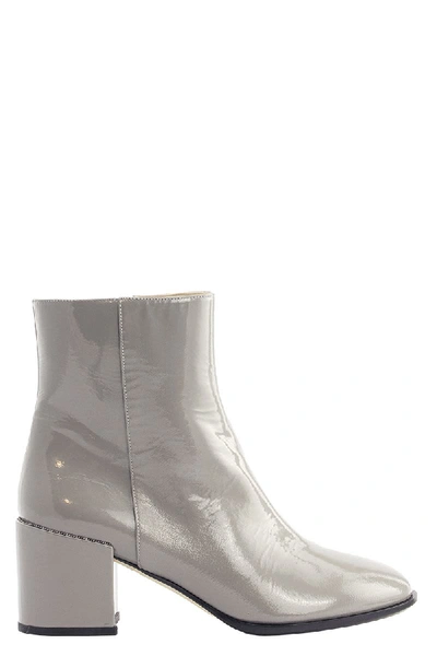 Shop Fabiana Filippi Elegant Leather Boots In Grey