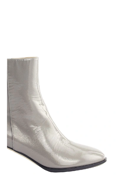 Shop Fabiana Filippi Elegant Leather Boots In Grey