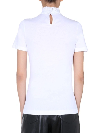 Shop Dolce & Gabbana Embroidered T-shirt In White