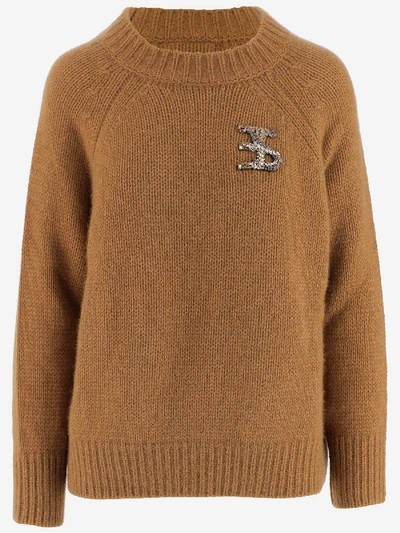 Shop Ermanno Scervino Sweaters In Marrone