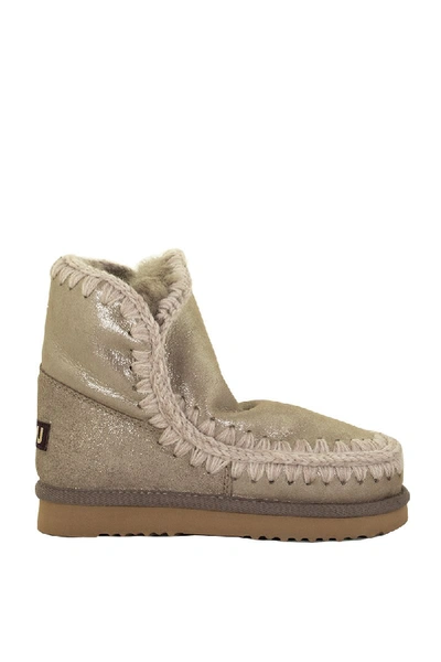 Shop Mou Eskimo 18 Grey Glitter Boot