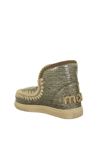 Shop Mou Eskimo Sneaker Big Metal Logo Dark Stone Boot