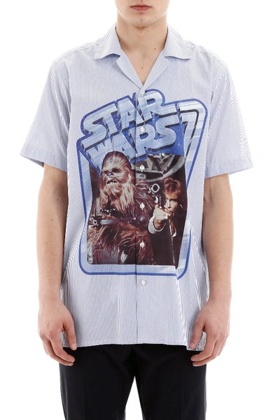 Shop Etro Star Wars Shirt In Blu