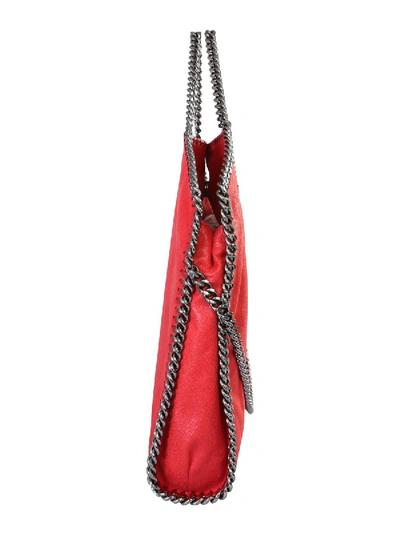 Shop Stella Mccartney Falabella Fold Over Bag In Red