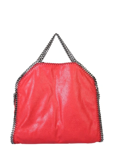 Shop Stella Mccartney Falabella Fold Over Bag In Red