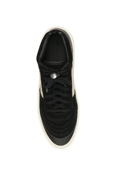 Shop Fear Of God Strapless Skate Mid Sneakers In Black Cream