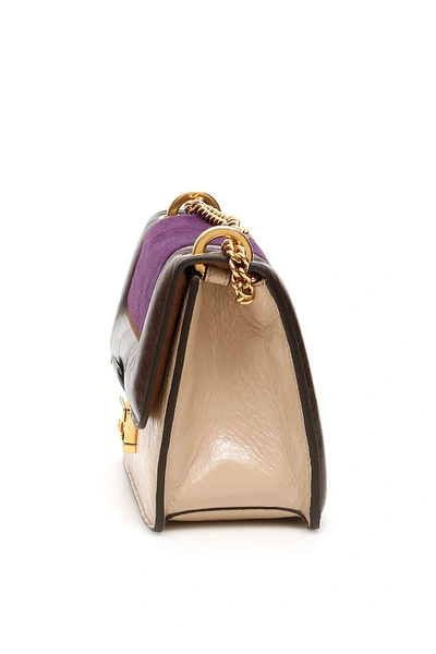 Shop Fendi Small Kan U Bag In Amid Vio Pl Mlc Ovib