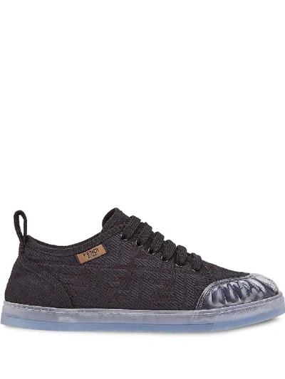 Shop Fendi Sneakers In Nero