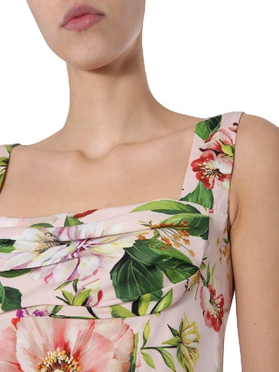 Shop Dolce & Gabbana Floral Pattern Top In Pink