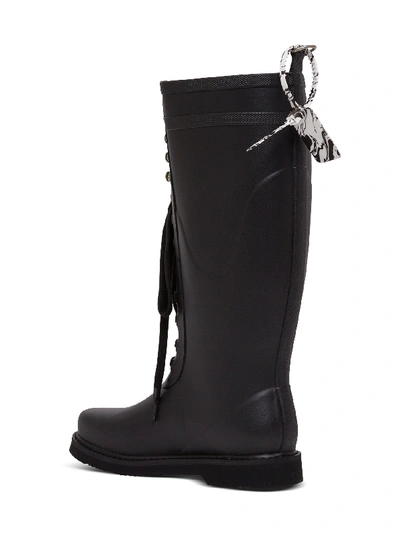 Shop Off-white Rubber "for Riding" Boots In Black