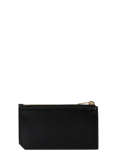 Shop Saint Laurent Fragments Card Holder With Logo In Black