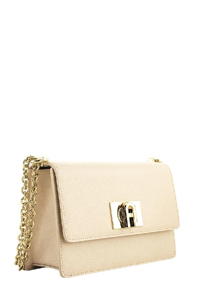 Shop Furla 1927 Mini Crossbody In Light Nude