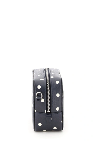 Shop Ganni Polka Dot Camera Bag In Sky Captain