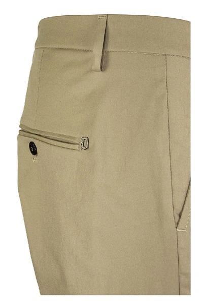 Shop Dondup Gaubert Technical Fabric Pants In Beige