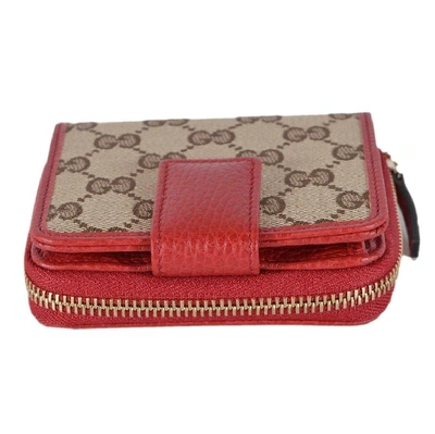 Shop Gucci Gg Wallet In Beige Ssima Fabric
