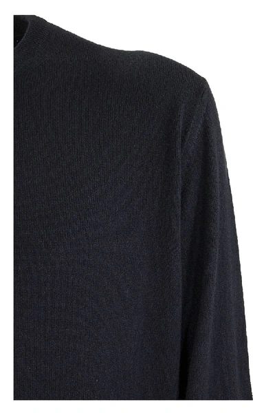 Shop Loro Piana Girocollo Classic Baby Cashmere Sweater In Navy