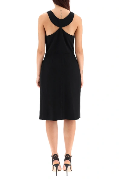 Shop Givenchy Dress With Asymmetrical Back Neckline In Black