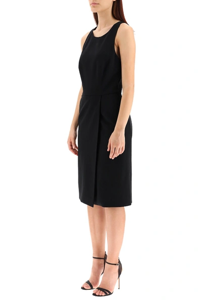 Shop Givenchy Dress With Asymmetrical Back Neckline In Black