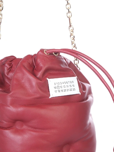 Shop Maison Margiela Glam Slam Bucket Bag In Red